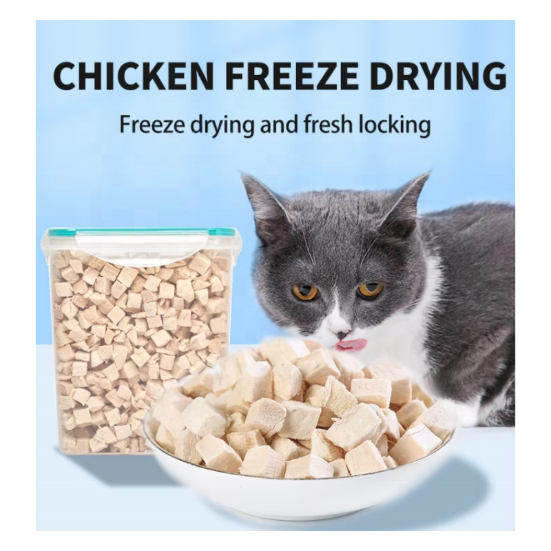 Freeze-Dried Food Factory - OEM/ODM Freeze-Dried Chicken Cubes Multiple Flavors Beef High Protein