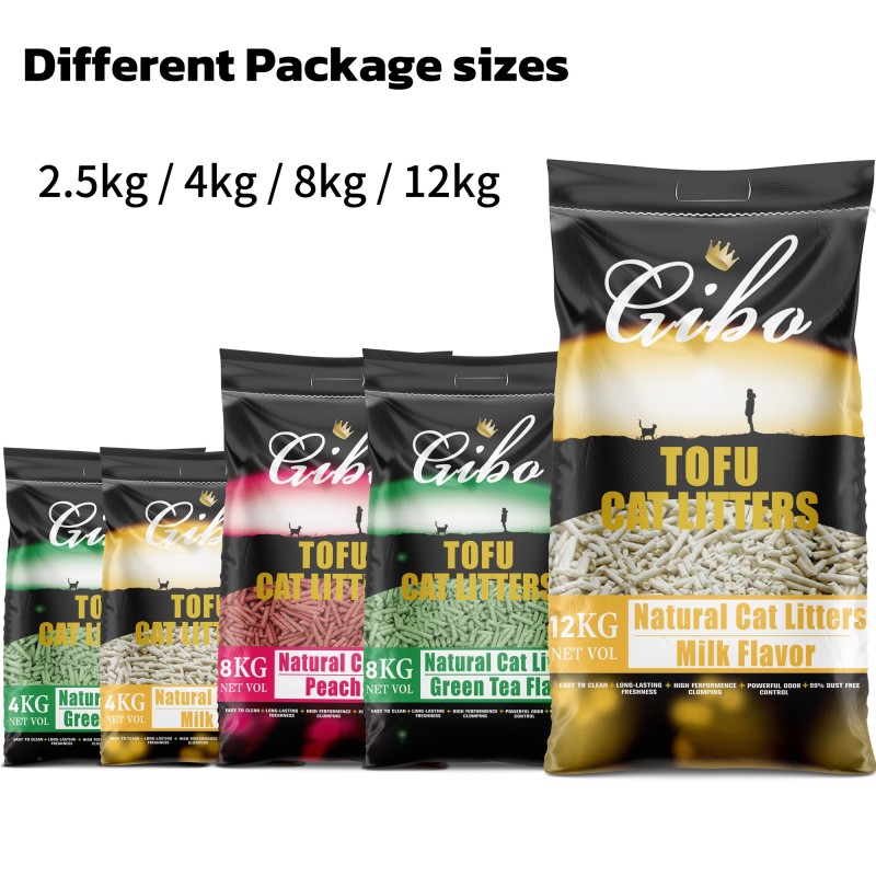 Tofu Cat Litter Factory - OEM ODM GIBO Verbena Multi-Flavored 2.5kg Eco-Friendly