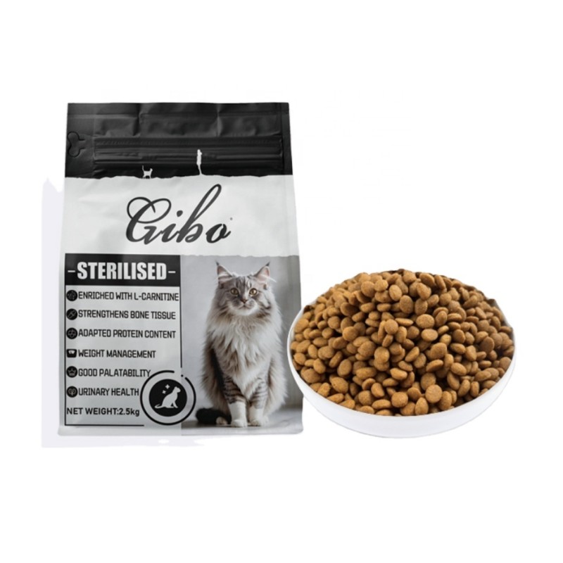 Sterilised Cat Food Supplier - GIBO Sterilised Wholesale High Protein Grain-free 2.5kg/Bag