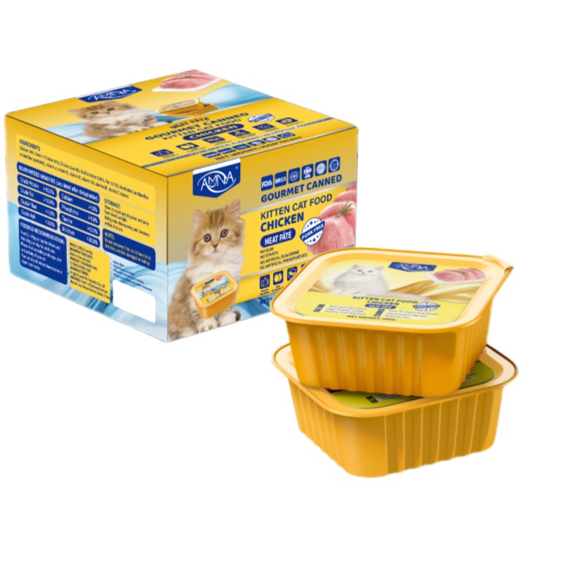 Cat Dog Snacks Factory - OEM Custom Wet Canned Snack Treats 100g Meat Broth Pet Food