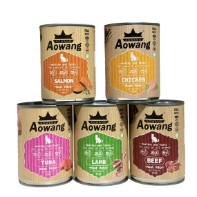 Canned Cat Food Supplier - AOWANG 375g All Breeds Salmon Chicken Beef Lamb Tuna Flavor