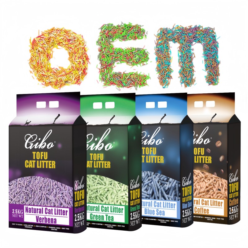 Tofu Cat Litter Manufacturer - OEM ODM GIBO Peach Multi-Flavored 2.5kg Eco-Friendly