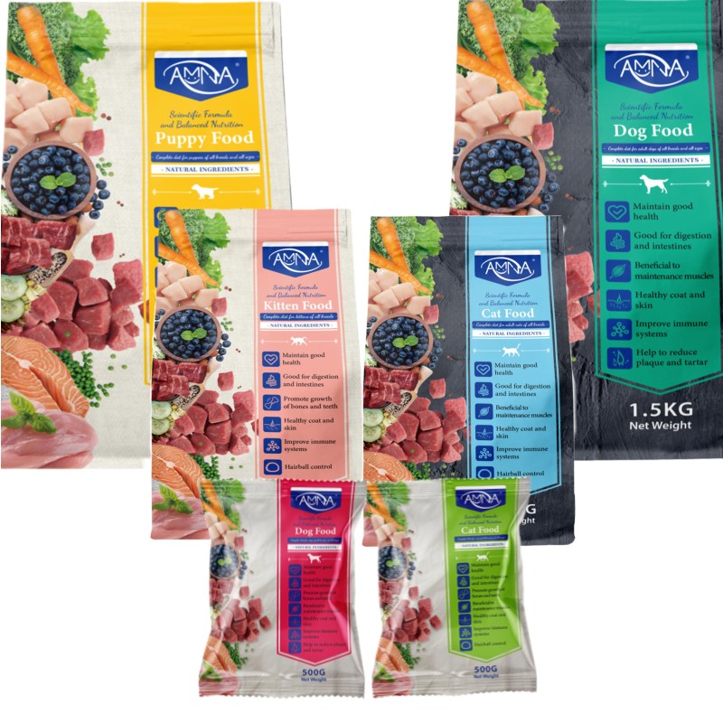 Dry Cat Food Supplier - AMNA High Protein 1.5kg/Bag OEM/ODM Wholesale Dry Food for Cats