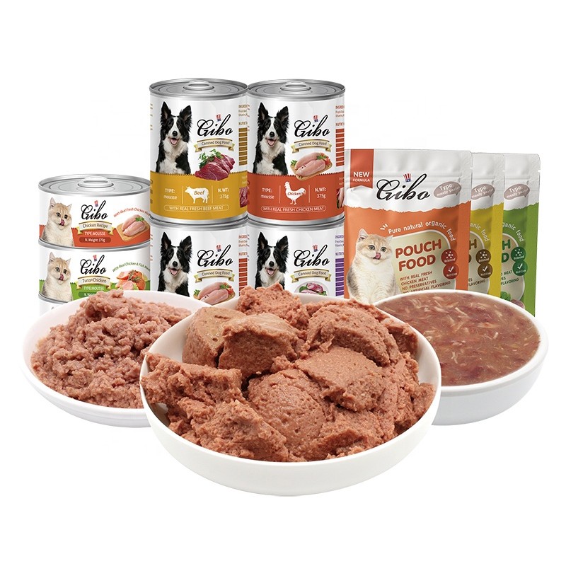 Wet Dog Food Manufacturer - Gibo Brand High Quality Duck Flavor Healthy Dog Canned