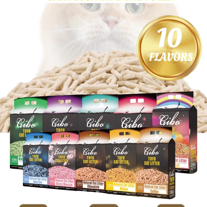 Tofu Cat Litter Supplier - Factory Direct Wholesale 2.5kg-8kg Variants Clumping Flushable