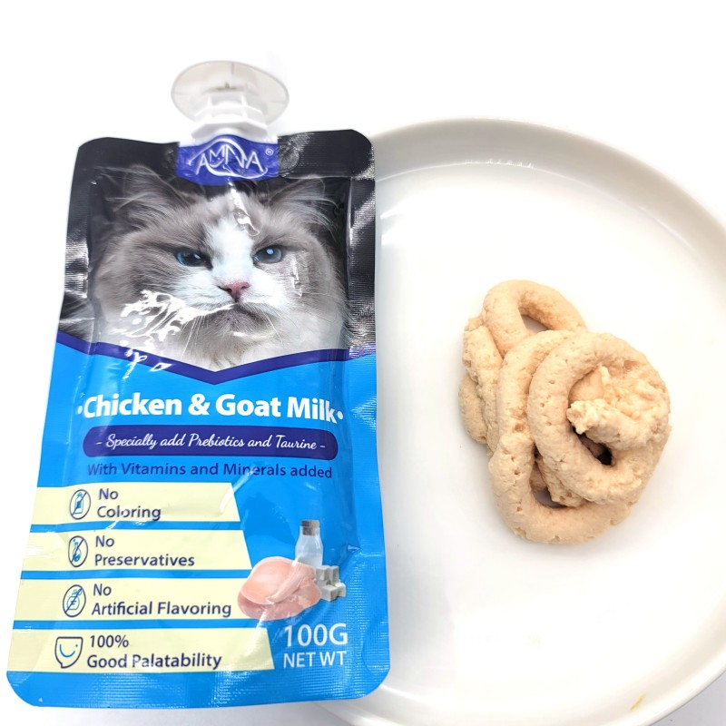 Cat Wet Food Factory - Factory Wholesale 100g Hot Flavored Meat Paste Wet Food Bag