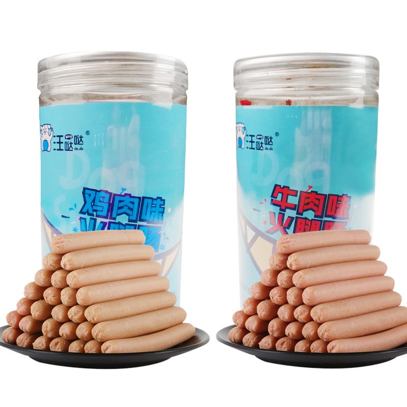 Pet Snacks Supplier - Dry Pet Snacks Cooking Beef Sausage Treats Cat Dog Food