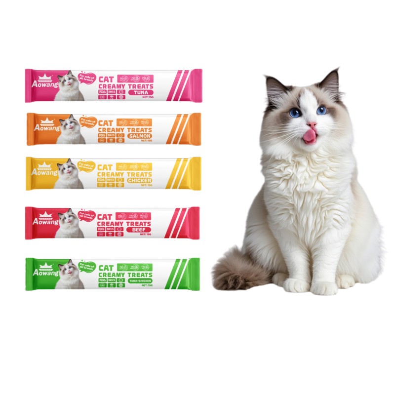 Cat Snack Factory - Best Selling 15g Healing Cat Strip Salmon Chicken Tuna Beef