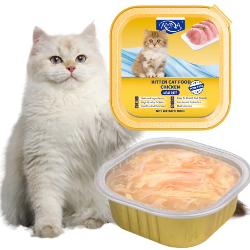 Cat Dog Snacks Factory - OEM Custom Wet Canned Snack Treats 100g Meat Broth Pet Food