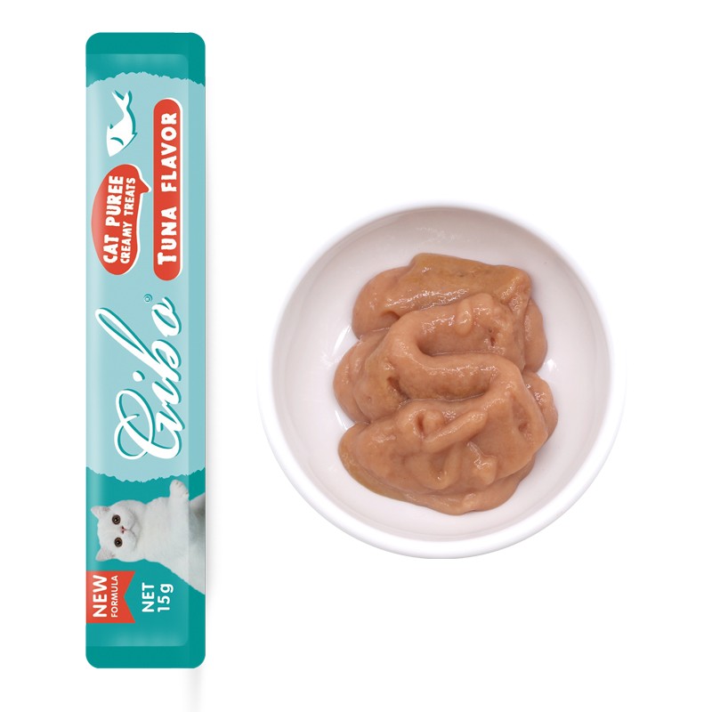 Cat Treats Factory - Gibo Brand 15g Wet Cat Treats Bonito Flavor Lickable Customizable