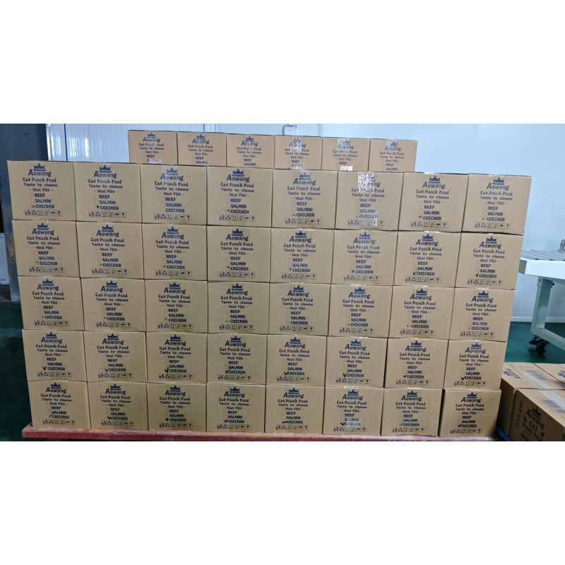 Cat Food Manufacturer - High Palatability Salmon Pouch 80g Meat Pate Wet Cat Food Pack