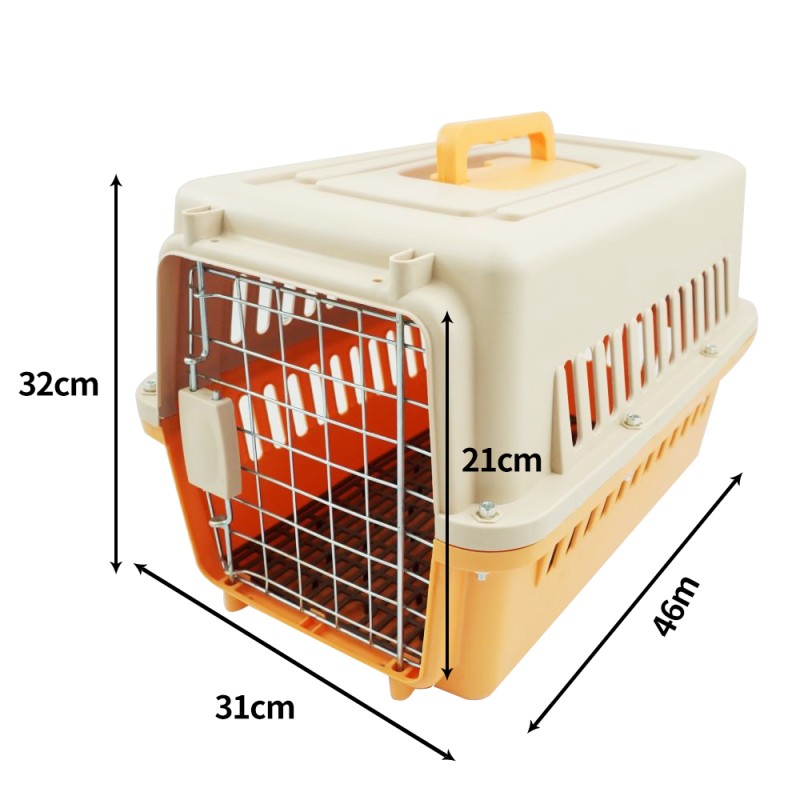 Pet Carrier Supplier - 48x32x30cm Pet Travel Carrier Air Box Transport Cage Portable