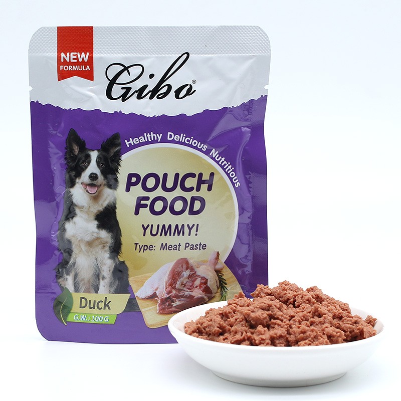 Wet Dog Food Factory - Direct Factory Sale Beef Flavor Pouch Meat Paste Liver Flavor