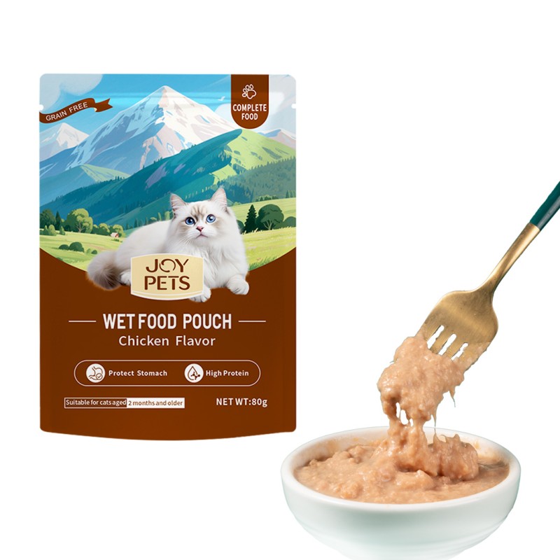 Cat Wet Food Manufacturer - 80g Pouch Healthy Hydration Complete