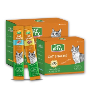 Cat Treat Supplier - OEM Customize 15g Salmon Tuna Strips