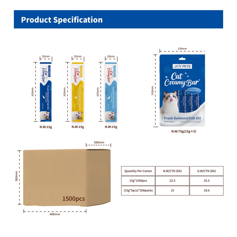 Cat Treats Supplier - JOY PETS OEM High-Protein Liquid