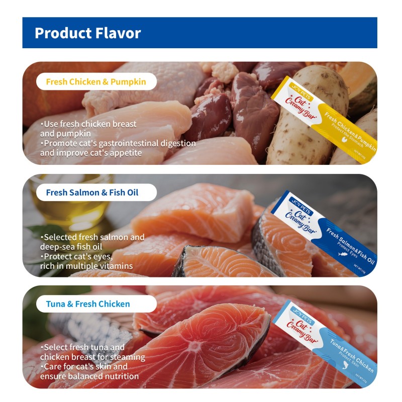 Cat Wet Food Factory - High Meat Content Chicken Salmon Tuna