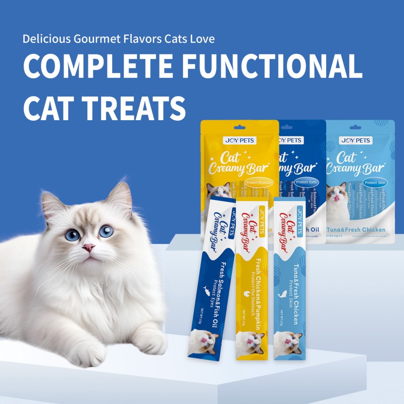 Cat Treat Supplier - Best Selling 15g Lickable Skin Coat