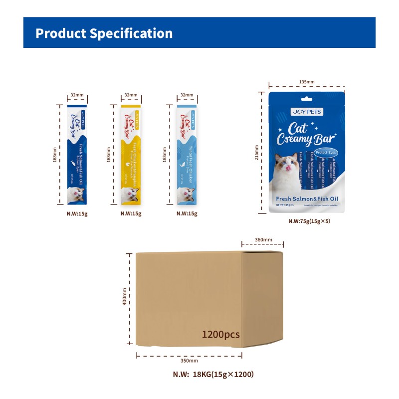 Cat Treat Supplier - Best Selling 15g Lickable Skin Coat