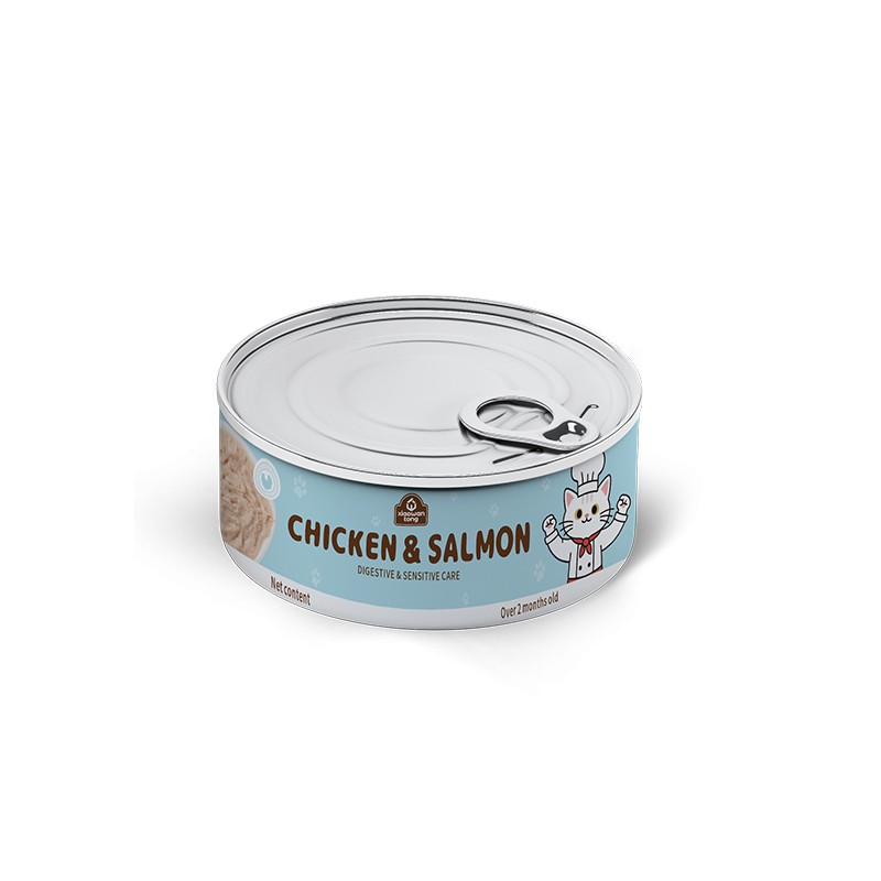 Cat Wet Food Manufacturer - Factory 85g Salmon Cod Chicken