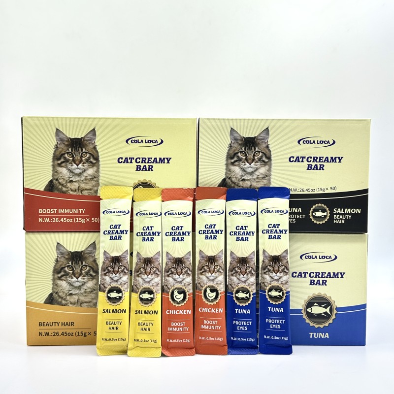 Cat Liquid Snacks Supplier - FAENBEI Nutritious 15g Creamy Food for Pets