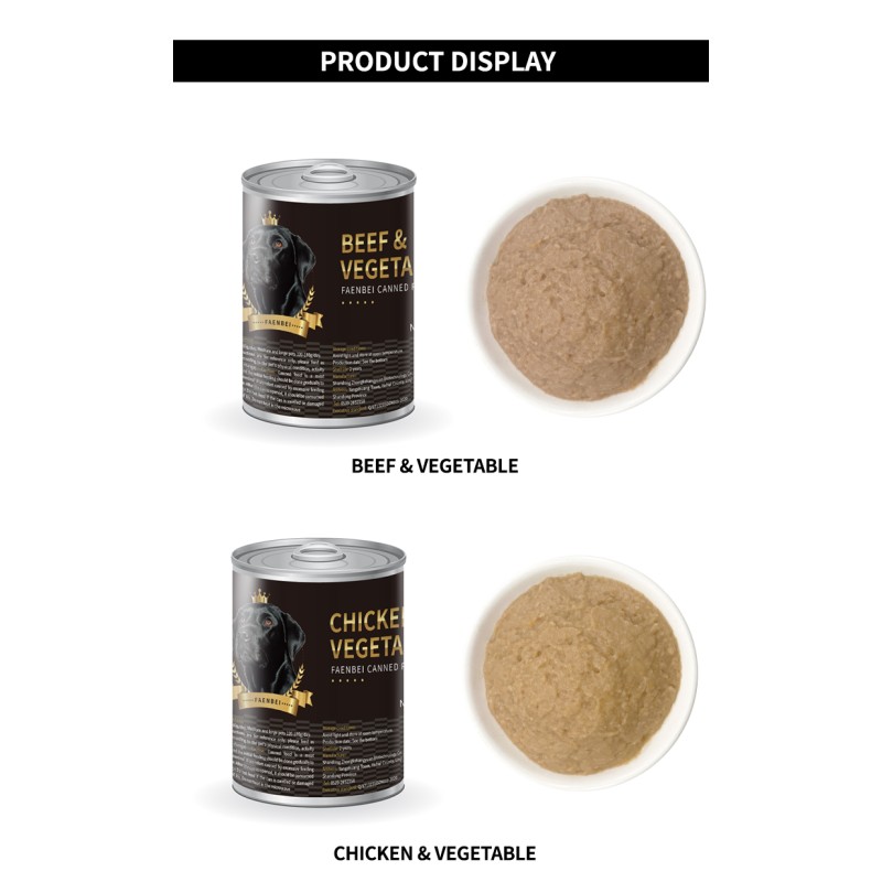 Canned Dog Treats Manufacturer - 375g Natural Chicken Duck Treats Snacks for Dogs