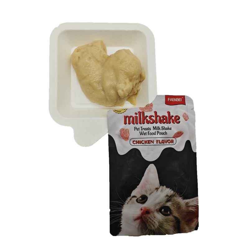 Wet Cat Food Manufacturer - FAENBEI Wet Food Pouches Milkshake Treats 85g