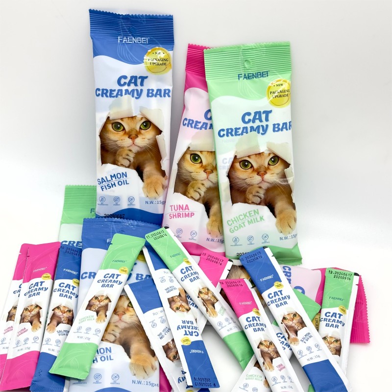 Cat Treat Bars Factory - FAENEBI Pet Snacks Wet Food Strips OEM/ODM