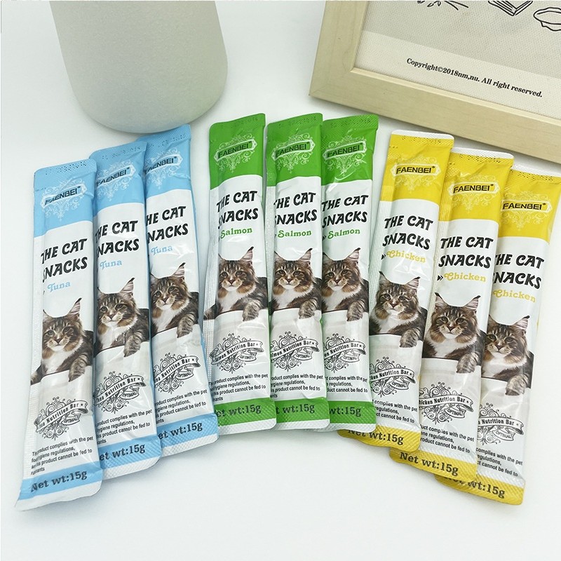 Cat Creamy Bars Supplier - Stick Treats in Pouch Wholesale Bulk Wet Food 15g