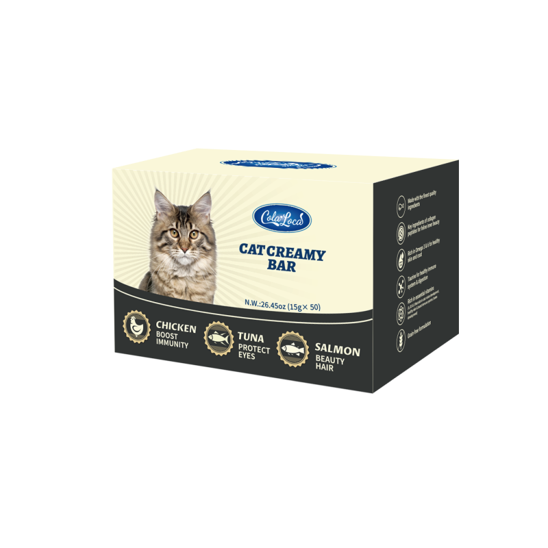 Cat Snack Bar Manufacturer - High-End Brand ColaLoca Creamy Snacks Wet Food in Box
