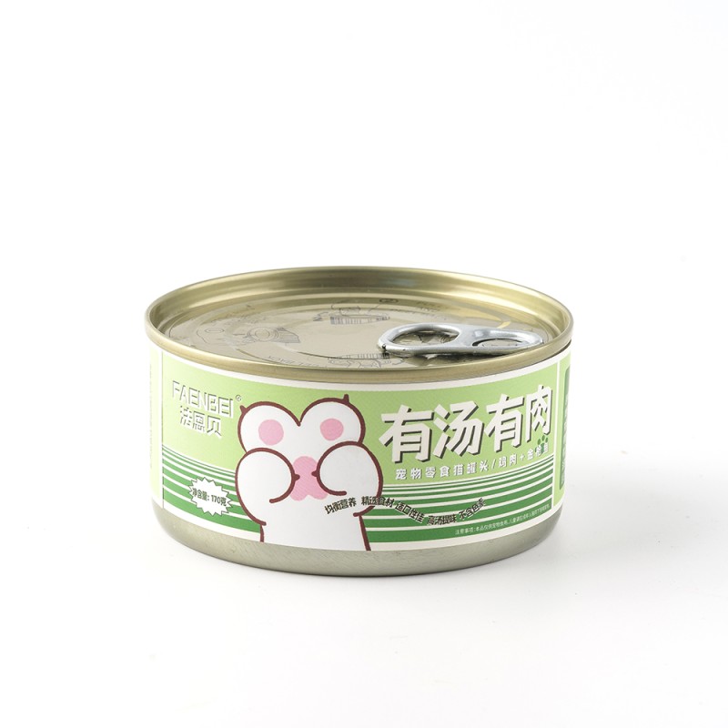 Canned Pet Food Manufacturer - New Style Private Label Chicken Tuna Soup Stock