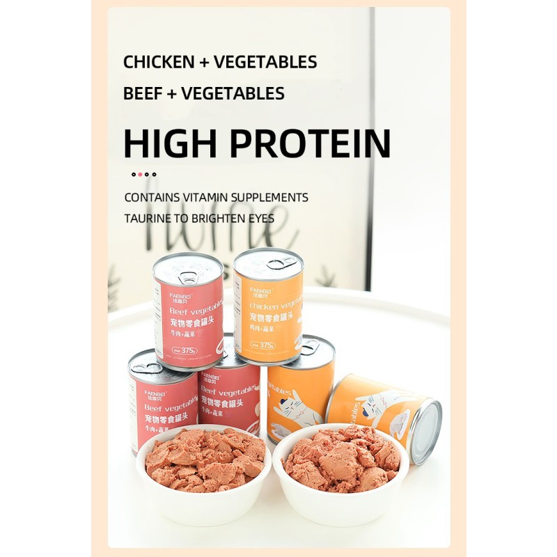 Canned Dog Snacks Factory - 375g Pet Food Factory for Pets