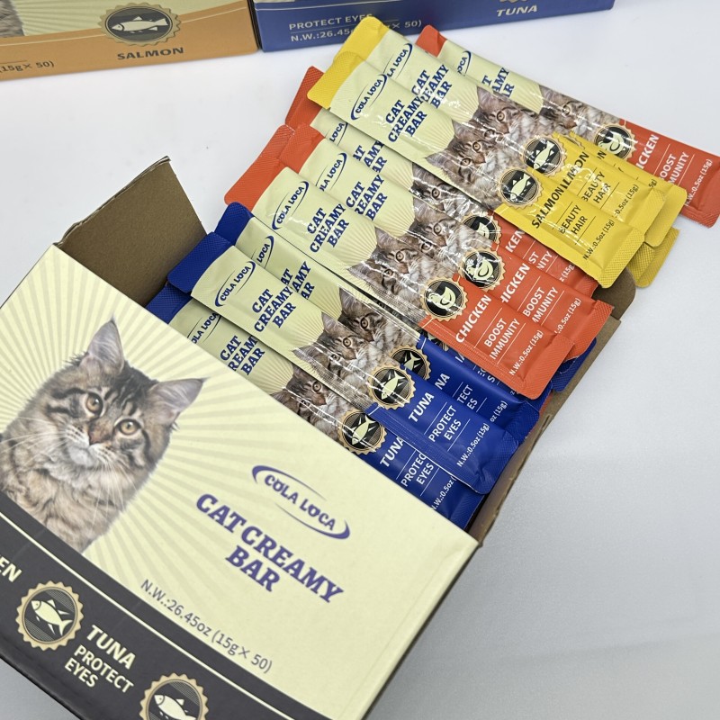 Cat Liquid Snacks Supplier - FAENBEI Nutritious 15g Creamy Food for Pets