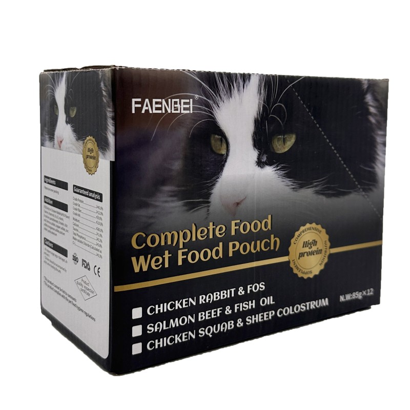 Wet Cat Food Manufacturer - Top Seller 2023 100% Natural Meat 24 Months Pouch