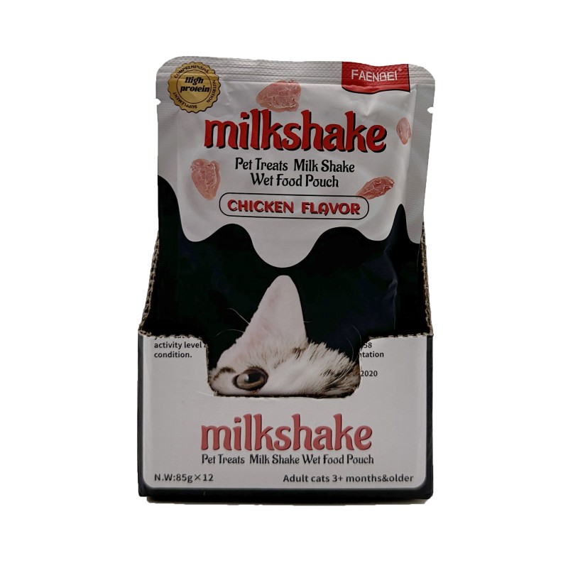 Canned Cat Food Factory - 85g Milkshake White Meat OEM Wet Food Cat Food
