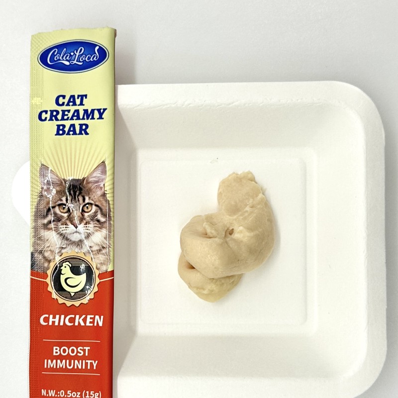 Wet Pet Food Supplier - OEM/ODM High Meat Content Creamy Bar Snack Strips for Cats