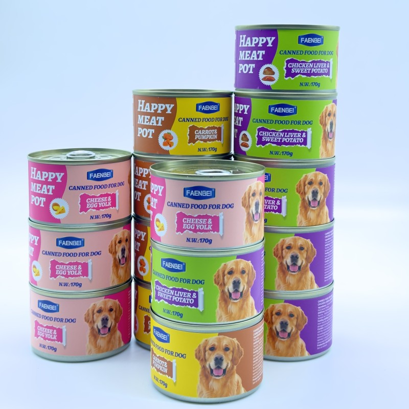 Canned Dog Food Manufacturer - FAENBEI Wet Food Jelly Canned Chicken for Dogs