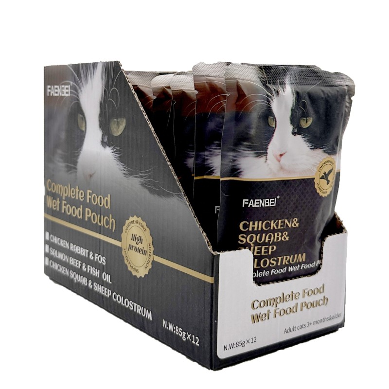 Wet Cat Food Supplier - Factory New Package Design FAENBEI Milkshake Pouch