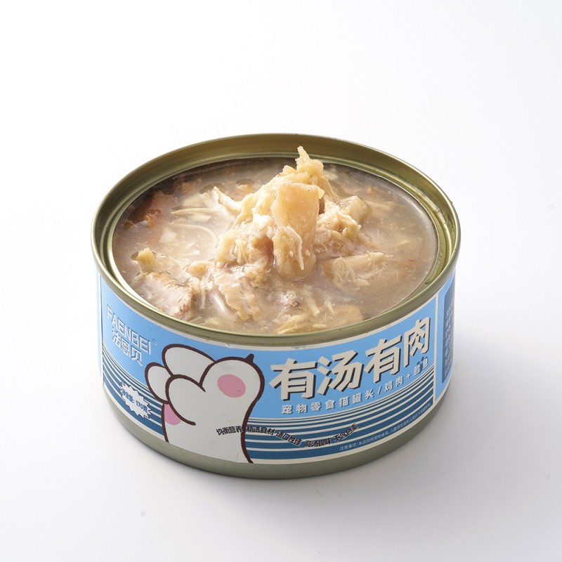 Canned Pet Food Manufacturer - New Style Private Label Chicken Tuna Soup Stock