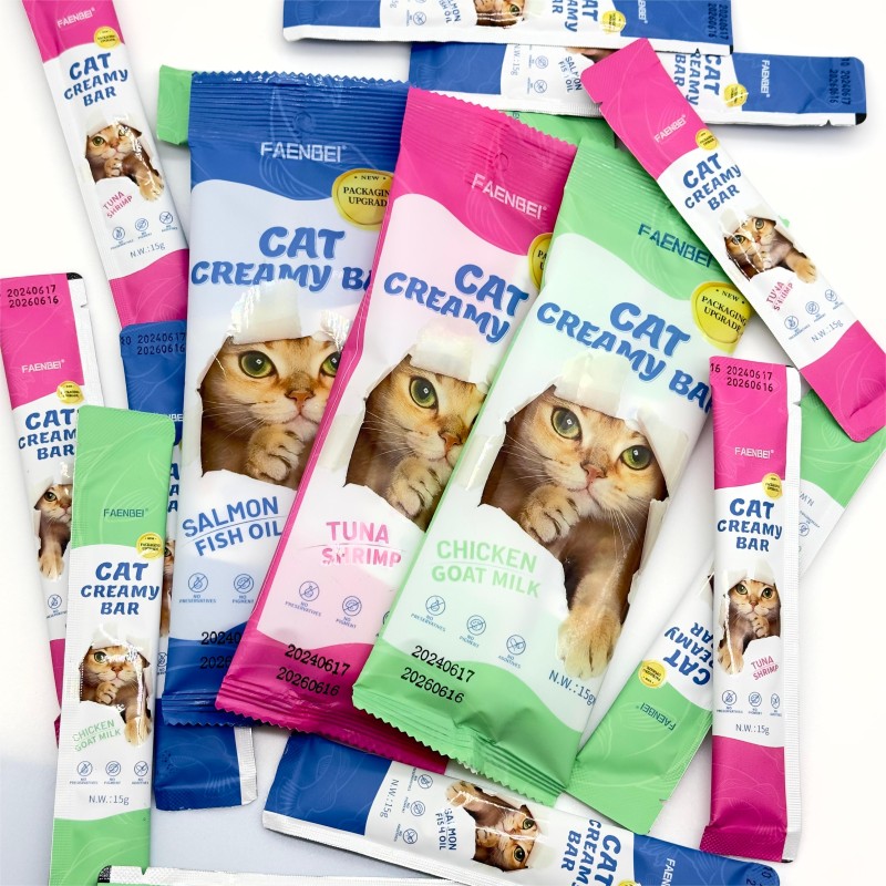 Cat Treat Bars Factory - FAENEBI Pet Snacks Wet Food Strips OEM/ODM
