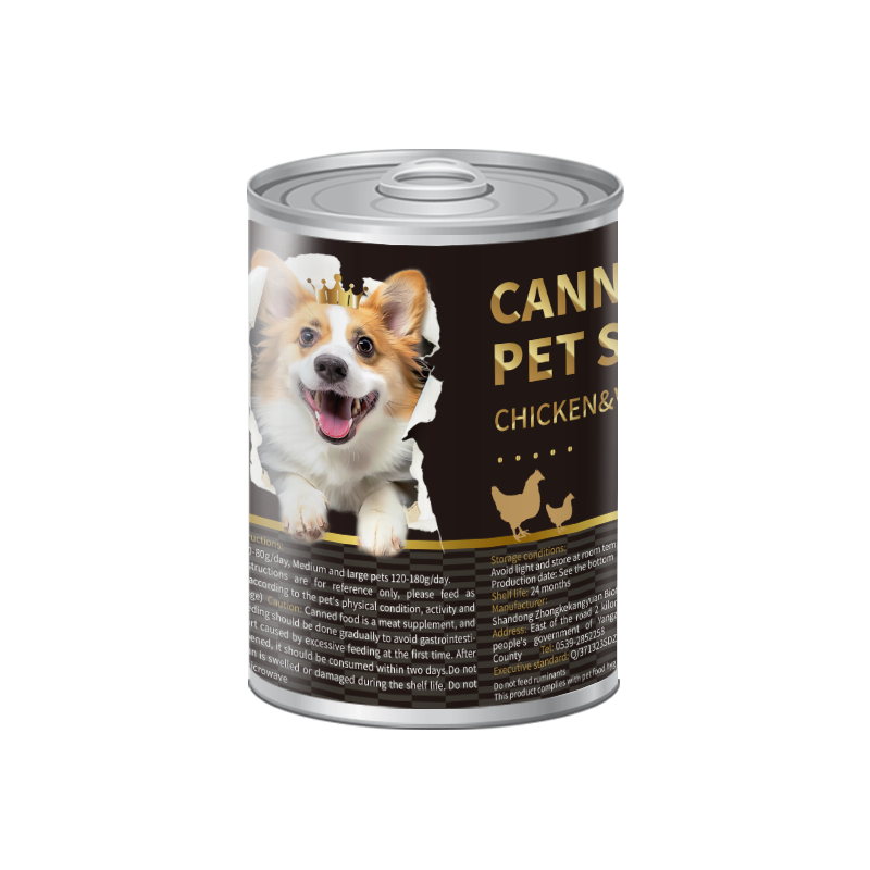 Canned Dog Food Manufacturer - 375g-400g Chunk Meat Chicken Beef Vegetable OEM