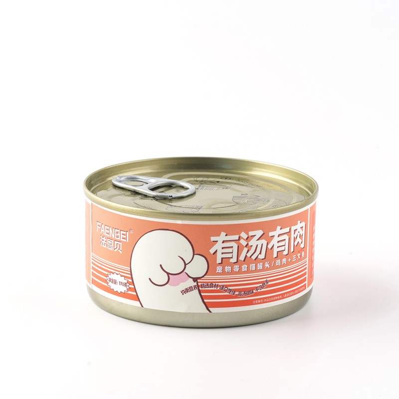 Canned Pet Food Manufacturer - New Style Private Label Chicken Tuna Soup Stock