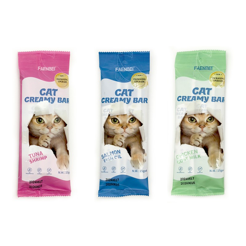 Cat Wet Food Manufacturer - OEM ODM Service 15g Snack Strips for Pets FAENBEI