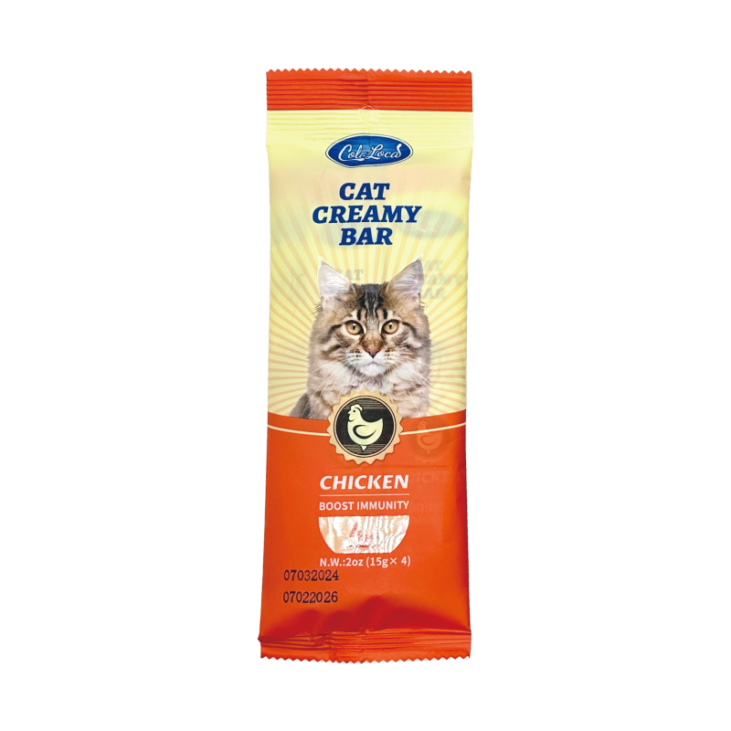 Cat Treat Strips Supplier - ColaLoca 4pcs/Bag Snack Bar Creamy Bar Wet Food OEM