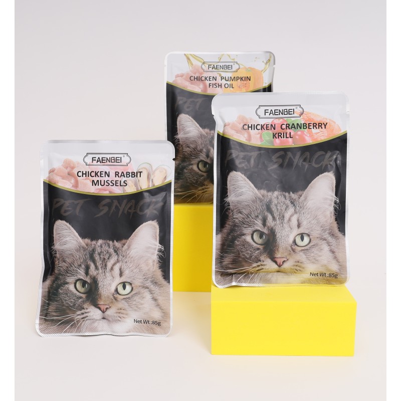 Wet Cat Food Manufacturer - OEM Kittens Steamed Chicken Sauce 85g Premium Quality