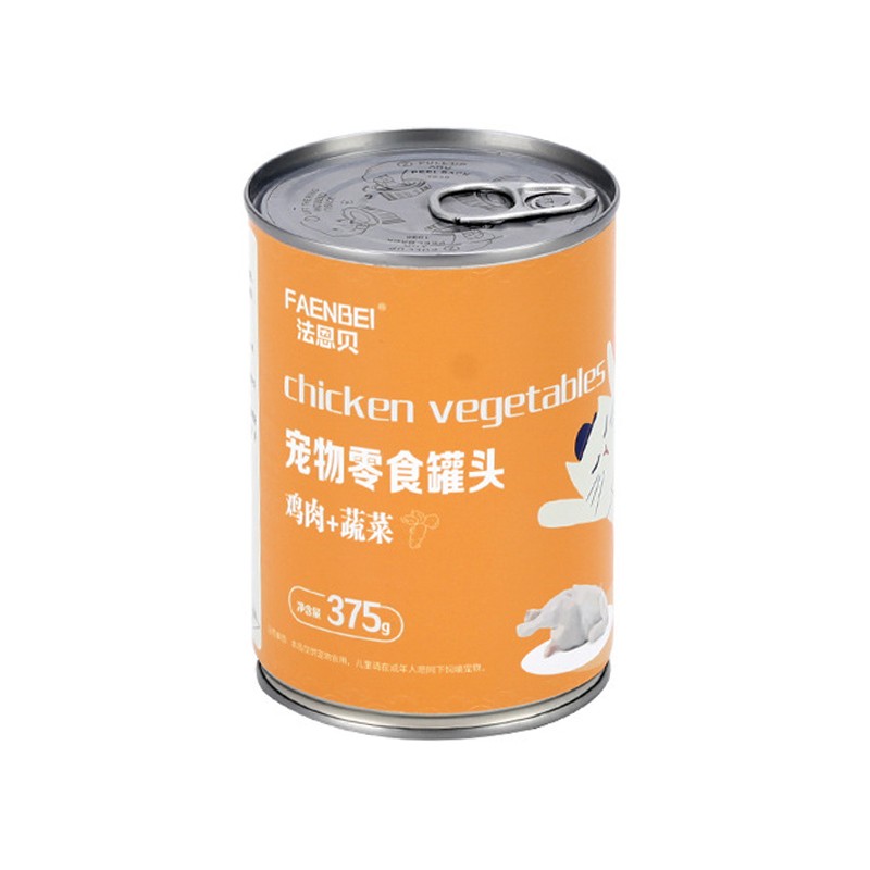 Canned Pet Food Supplier - High Quality 375g Beef Chicken Vegetables Taste