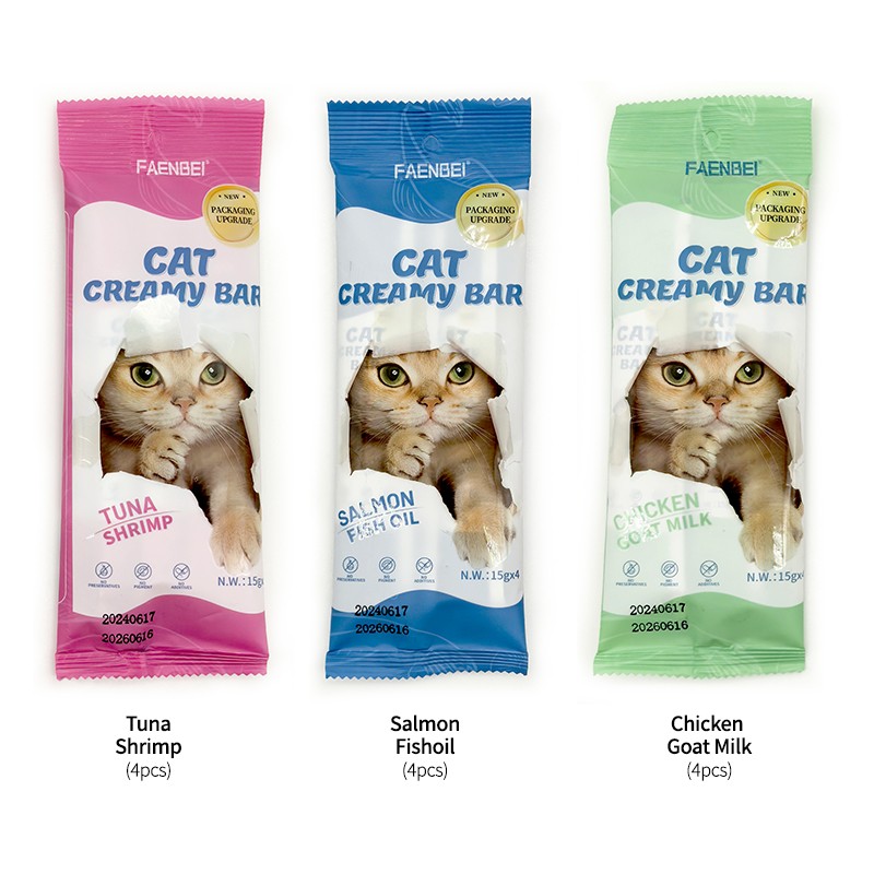 Cat Treat Bars Factory - FAENEBI Pet Snacks Wet Food Strips OEM/ODM