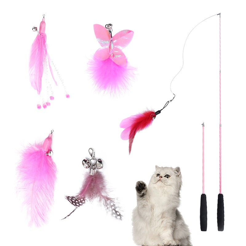 Cat Toys Factory - Adjustable Length Swinging Hanging Feather