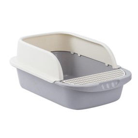 Cat Litter Box Supplier - High Border Splash Proof Plastic
