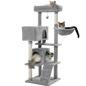 Cat Tree Manufacturer - Luxury Faux Fur Scratcher House